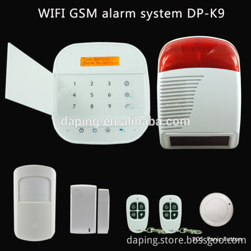 4 RFID Zone Wifi Intelligent Alarm System for Home Security